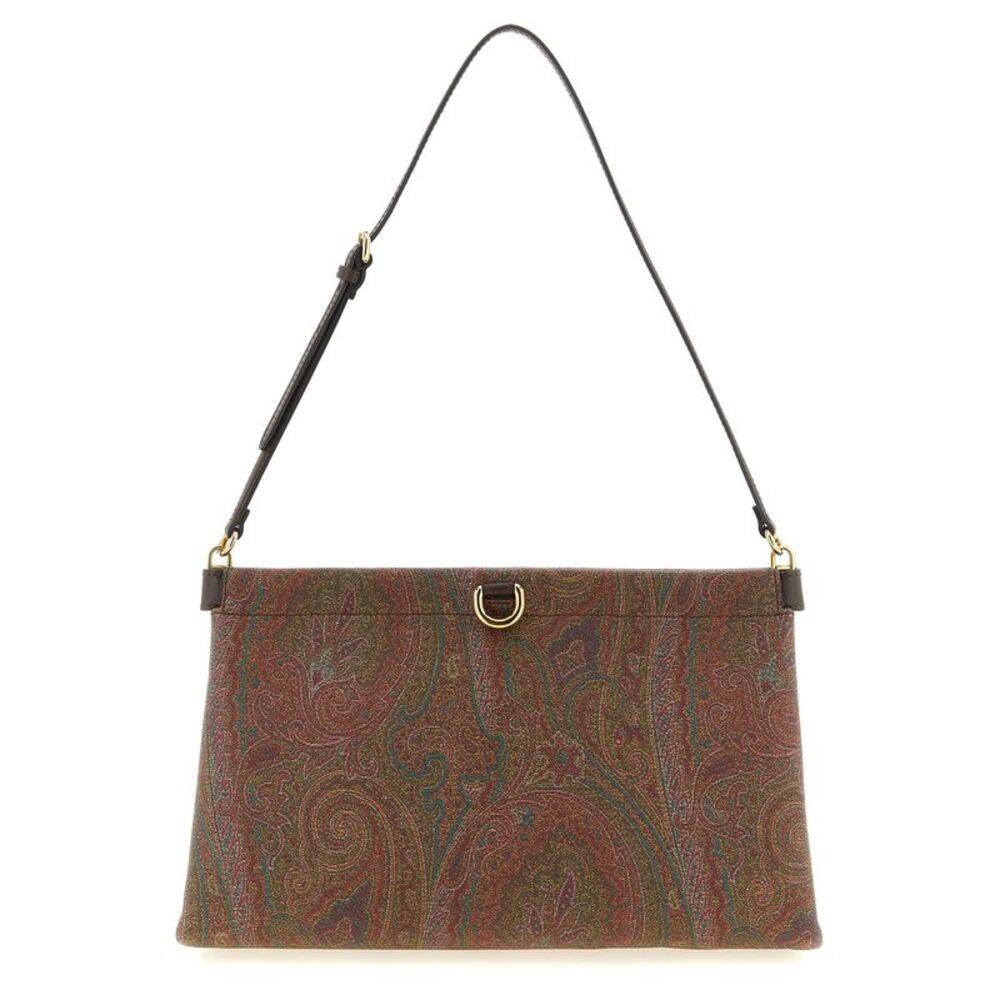 Etro Brown Cotton Clutch Women's Bag